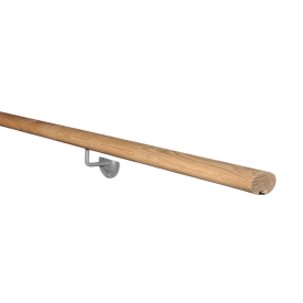 Oval oak handrail