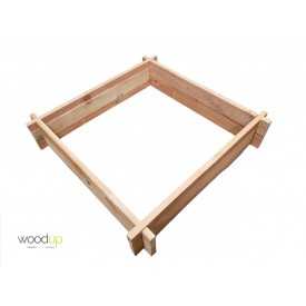Square vegetable bed 100x100 cm no nails or screws in French Douglas fir