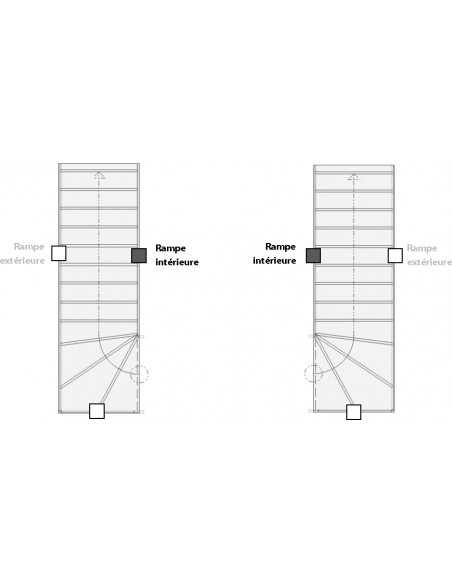MOLEDE INTERIOR HANDRAIL WITH BLACK METAL RAILS AND WOODEN POSTS