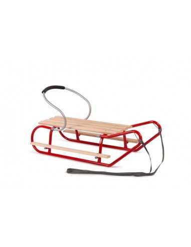 Luge en hêtre et métal 88x42 cm – 4 couleurs au choix