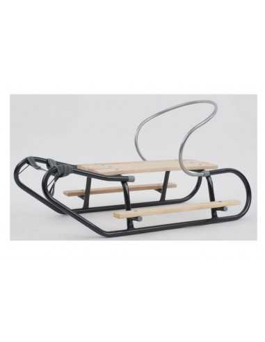 Beech and metal sledge 88x42 cm – 4 colours to choose from