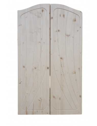 Porta western su misura in legno