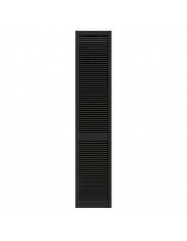 Porta armadio persiana laccata nera