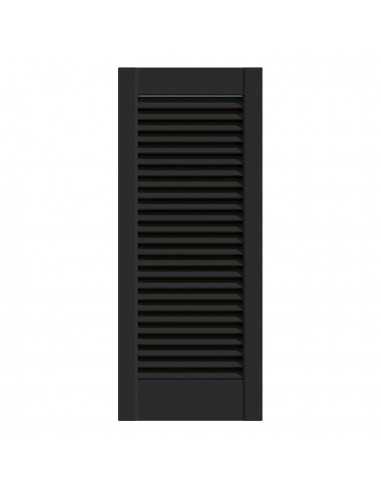 Black lacquered louvred wardrobe door
