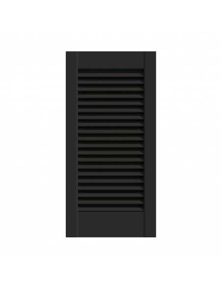 PUERTA DE ARMARIO DE LAMAS LACADA NEGRA