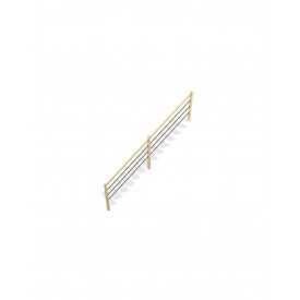 Innengeländer mit SCHWARZEN Metallstäben für Furka-Treppe