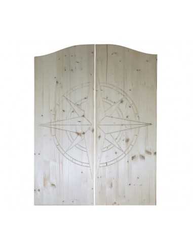 Custom-made wooden western door