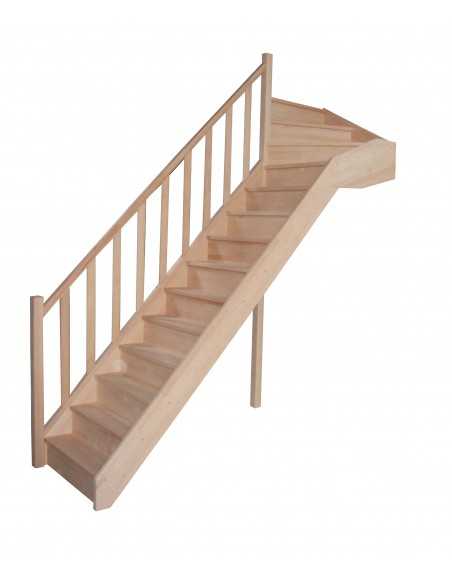 Bavat Abete + Ringhiera a fuso in legno