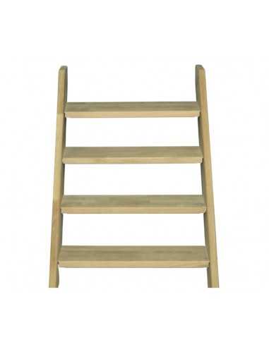 Escalier meunier droit en bois massif – Pente réglable