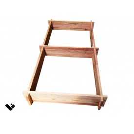 Vegetable garden raised bed 200x100 cm without nails or screws in French Douglas fir