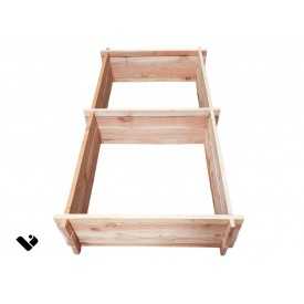 Rialzo quadrato per orto 200x100 cm senza chiodi né viti – Douglas