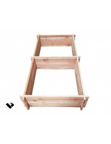 Rialzo quadrato per orto 200x100 cm senza chiodi né viti – Douglas