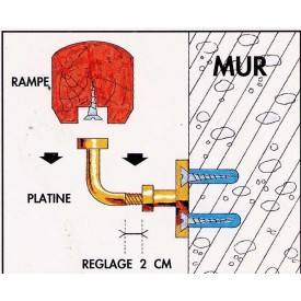 Main courante en sapin traditionnelle moulurée 2