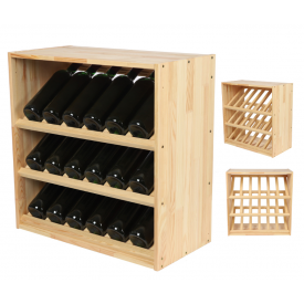 Flessenrek met 3 schuine planken