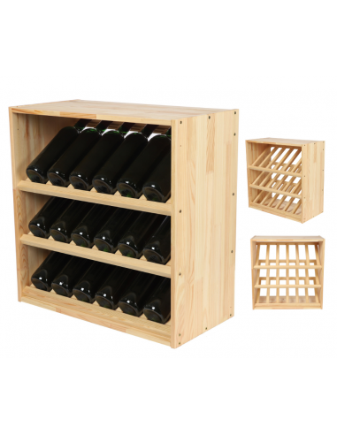 3-Spoke Inclined Bottle Rack