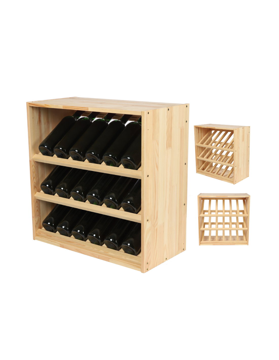 Range bouteille Porte-Bouteilles en Bois, Casier à Vin Range Bouteille,903081cm  étagère à Bouteille en