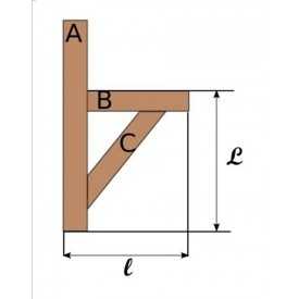 CONSOLE DOUGLAS A BRACCIO DI FORZA DRITTO IN KIT 2