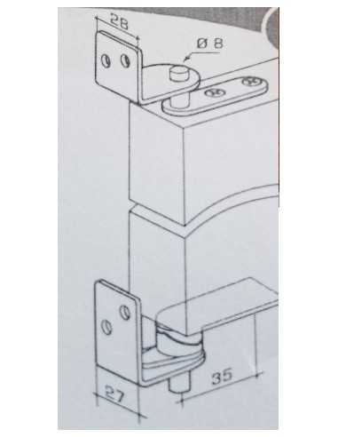 Pivotes de vaivén para puertas western