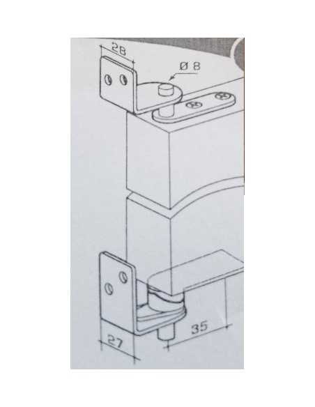 Pivotes de vaivén para puertas western