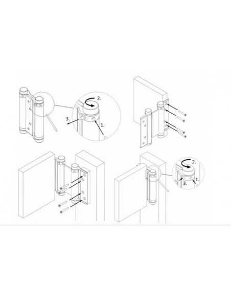 Double-action spring hinge H75