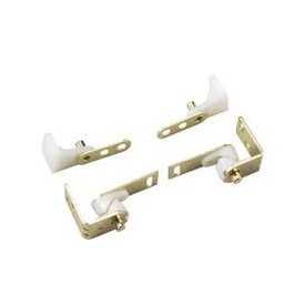 Natural pine louvred western door kit with pivot hinges 2