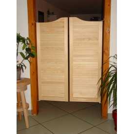 Kit porta western persiana pino naturale con perni