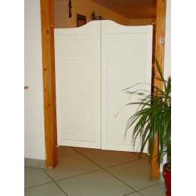 Kit porta western laccata bianca con perni va e vieni 2