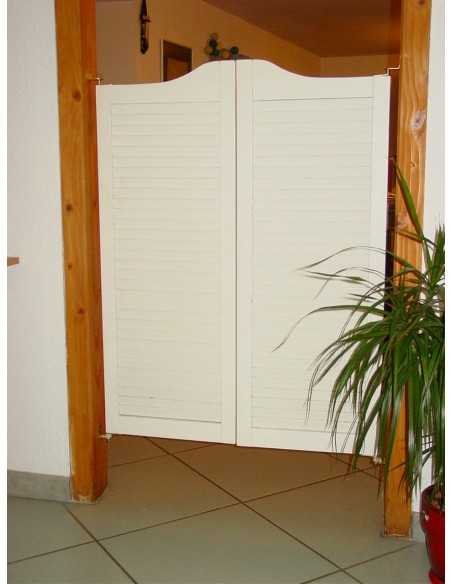 Kit porta western laccata bianca con perni va e vieni