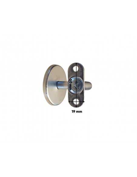 Supporto Corrimano con Coprivite in Metallo Zincato