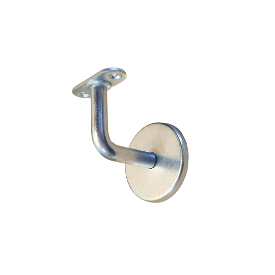 Supporto corrimano con coprivite in metallo zincato