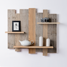 Wandbekleding van oud hout
