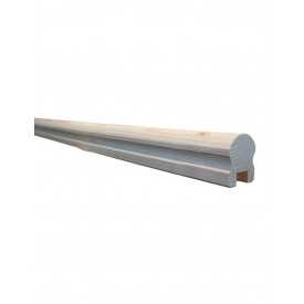 Profilierter Handlauf aus Fichtenholz, 56 × 45 mm