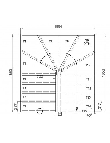 GOULES 160*160 WITHOUT HANDRAIL