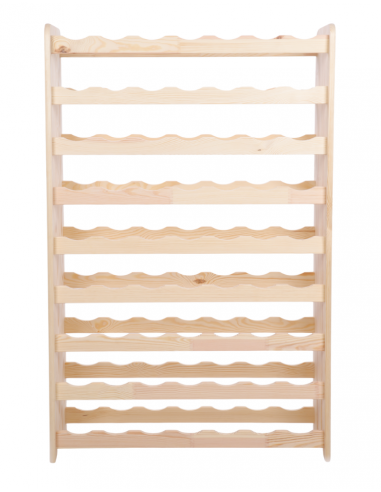 ETAGERE A VIN BOIS BRUT 63 BOUTEILLES