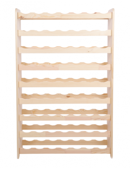 ETAGERE A VIN BOIS BRUT 63 BOUTEILLES