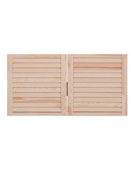 Puertas de armario semi-persianas plegables