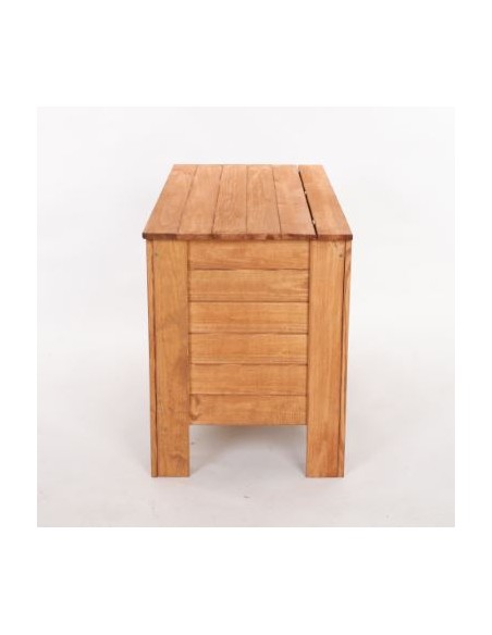 Coffre de rangement en bois de pin