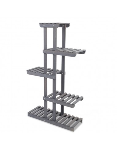 5-tier wooden plant shelf