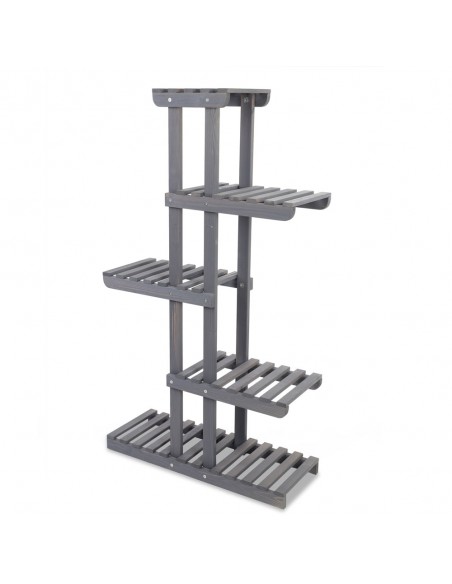 5-tier wooden plant shelf