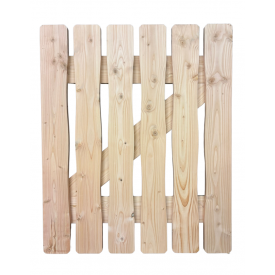 Looppoort van douglashout 120x100 cm met geprofileerde planken – bouwpakket