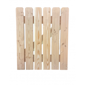 Looppoort van douglashout 120x100 cm met rechte planken – bouwpakket