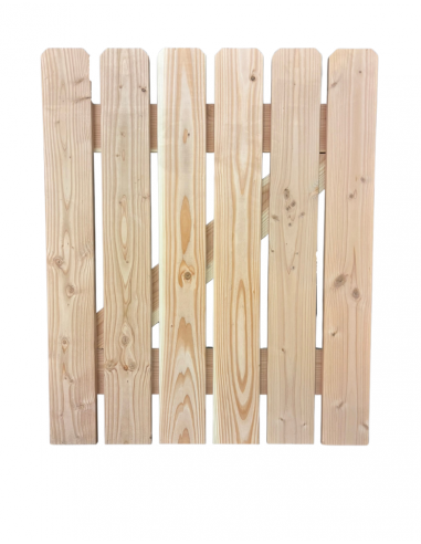 Gartentor aus Douglasie, 120x100 cm, gerade Latten – Bausatz