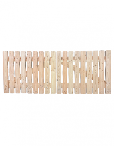 Cancello Douglas con doghe sagomate da 3 a 4 m – Legno massello in kit