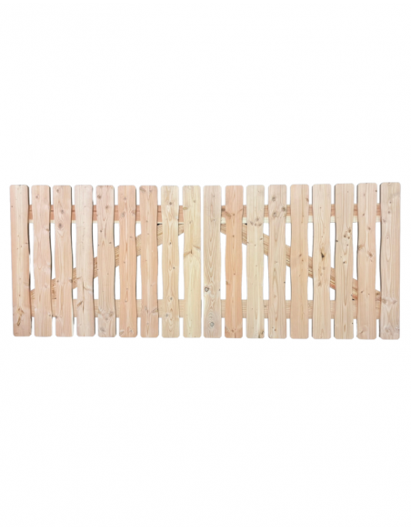 Cancello Douglas con doghe sagomate da 3 a 4 m – Legno massello in kit