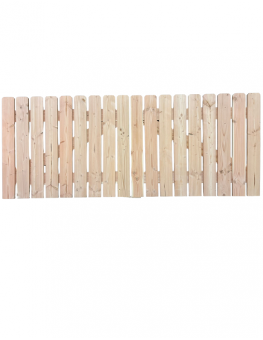 Douglas straight-slat gate 3 to 4 m – Solid wood kit