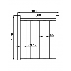 BEECH SPINDLE BALUSTRADE KIT 1M + 2 POSTS 2