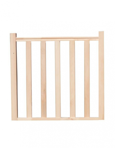 KIT GARDE CORPS HETRE 1M A FUSEAUX + 2 POTEAUX
