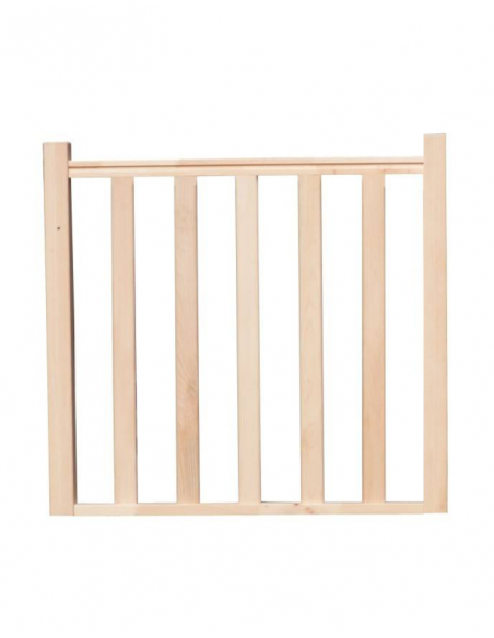 KIT GARDE CORPS HETRE 1M A FUSEAUX + 2 POTEAUX