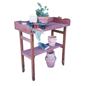 Mesa de trasplante de madera tratada