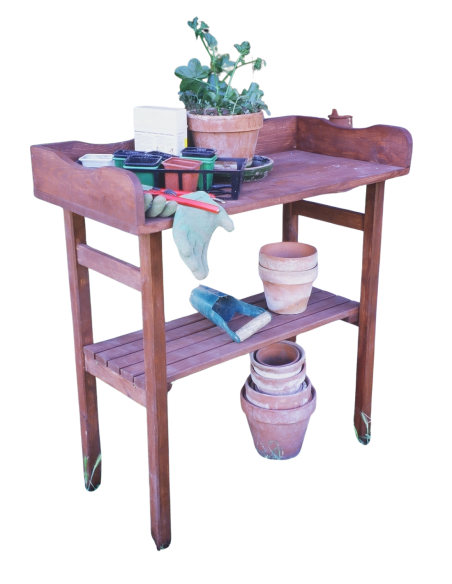 Table à rempoter en bois traité